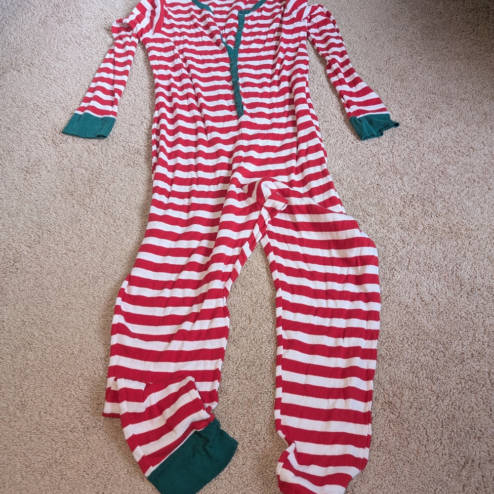 Old Navy Red and White Striped PJs